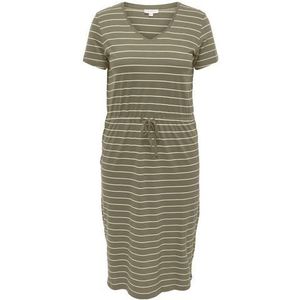 ONLY CARMAKOMA Jerseyjurk CARMAY S/S V-NECK CALF DRESS JRS