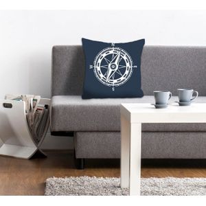 Kussenhoes - 40x40 cm - Polyester - Ritssluiting - Zonder Vulling