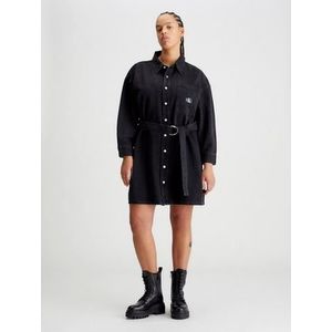 Calvin Klein Jeans Plus Jeans jurk BELTED DENIM SHIRT DRESS PLUS