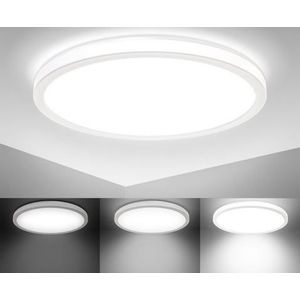 B.K.Licht Led-plafondlamp BK_DP1310 LED paneel, dimbaar, ultraplat, indirect licht (1 stuk)