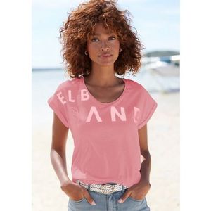 Elbsand T-shirt gemaakt van zachte jersey, shirt met korte mouwen, sportief en comfortabel