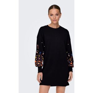 Only - ONLBROOKE LS SHORT DRESS - Jurk - Zwart - Katoen/Polyester