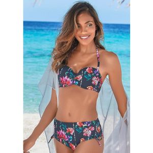 Sunseeker - Beugelbikinitop - Bandeaumodel - Marine - Gewatteerd