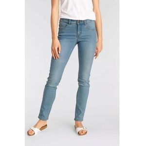 Arizona Slim fit jeans Svenja - band met opzij elastische inzet