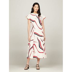 Tommy Hilfiger Midi-jurk RIBBON F&F SS MIDI DRESS