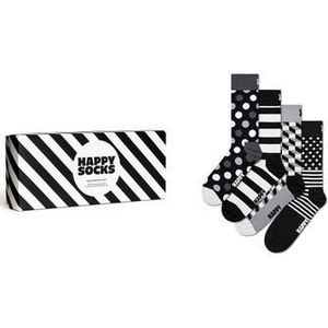 Happy Socks Sokken 4-Pack Classic Black & White Socks Gift Set (set, 4 paar)