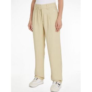 Calvin Klein Geweven broek WAIST TIES TAPERED TWILL PANT