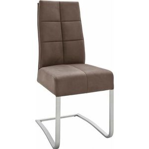 MCA furniture Eetkamerstoel Salva sledestoel met pocketvering, belastbaar tot max. 120 kg (set, 2 stuks)