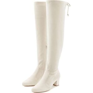 Lascana Overknee-laarzen Slouchy Boots Lange laarzen, instapboot, zacht stretchmateriaal, blokhak