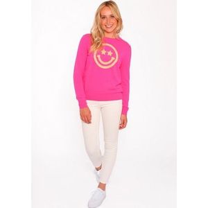 Zwillingsherz Kasjmiertrui Roundneck "Smiley Face"