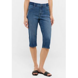 ANGELS Capri Jeans ANACAPRI SPORTY - Mid Blue Used - Elastische Tailleband
