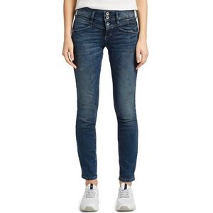 Tom Tailor Slim fit jeans Alexa Slim met knoopsluiting en decoratief gewatteerd juk