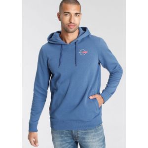 Bruno Banani Hoodie smalle pasvorm, van katoen, van opgeruwde sweatstof