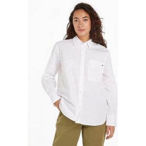 Tommy Hilfiger Overhemdblouse SOLID COTTON EASY FIT SHIRT