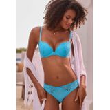 Vivance String met kanten inzetten opzij in gebloemde look