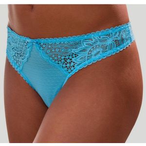 Vivance String met kanten inzetten opzij in gebloemde look