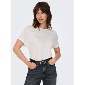 Only Shirt met korte mouwen ONLIRINA S/S O-NECK TOP JRS NOOS