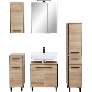 Badkamermeubel - Bruin - Houtmateriaal - Melamine Gecoat