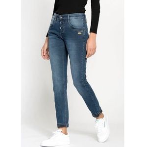 GANG Relax fit jeans 94GERDA met half open knoopsluiting