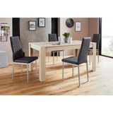 my home eethoek Lynn160/Brooke Tafel met 4 stoelen (set, 5-delig)