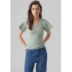 Vero Moda Gebreide trui VMGINNY SS V-NECK PULLOVER NOOS