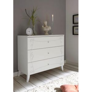 Kast - Wit - Hout - Front met Zeefdruk