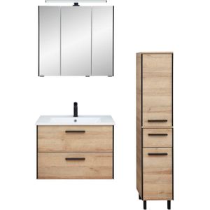 Badkamermeubel - Bruin - Houtmateriaal - Melamine Gecoat