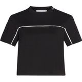 Calvin Klein shirt met ronde hals »LOGO PIPING CROPPED TEE«