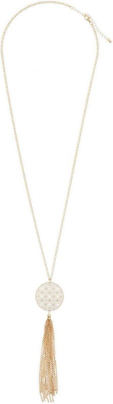 Lascana Lange ketting Halsketting met dromenvanger hanger met ornament en tassel, ketting met hanger, halssieraad