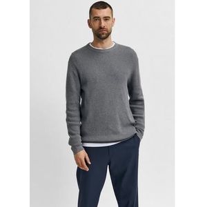 SELECTED HOMME Trui met ronde hals ROCKS KNIT CREW NECK