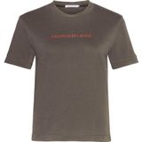 Calvin Klein shirt met ronde hals »SHRUNKEN INSTITUTIONAL GMD TEE«