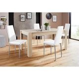 my home eethoek Lynn160/Brooke Tafel met 4 stoelen (set, 5-delig)