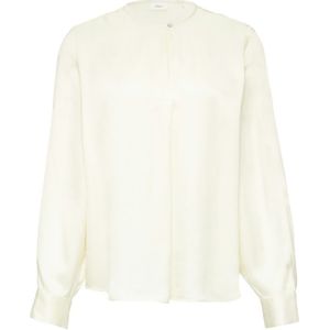 s.Oliver BLACK LABEL Satijnen blouse met manchette aan de mouw