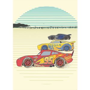 Komar Vliesbehang Digitale print vlies - Cars Stream Lines - Afmeting 200 x 280 cm