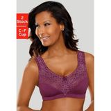 Petite fleur Steun-bh zonder beugels, met elegante kant, basic dessous (Set van 2)