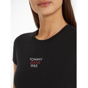 TOMMY JEANS T-shirt Slim Essential Logo T-shirt van jersey met korte mouwen en logoprint, katoenmix