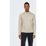 ONLY & SONS Schipperstrui ONSCOOPER REG 12 HALF ZIP HIGH NECK KNIT