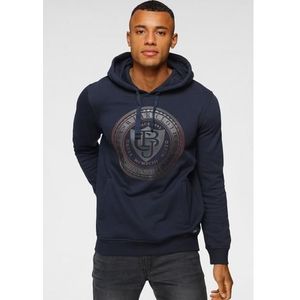 Bruno Banani Hoodie met rubberen merkprint voor