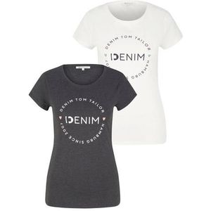 Tom Tailor Denim T-shirt (set, 2-delig, 2 stuks)