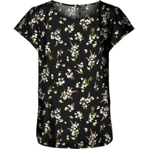 Vero Moda Blouse met korte mouwen VMSAKI SS ZIP TOP AOP WVN GA NOOS