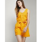TOM TAILOR Denim jumpsuit »Ärmelloser Jumpsuit mit Gürtel«