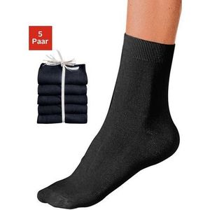 Go in Basic sokken unikleur (set, 5 paar)