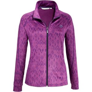 DEPROC Active Gebreid fleecejack WILLMOOSE WOMEN in chique print-look