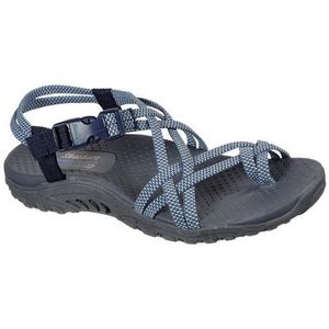 Skechers Sandalen REGGAE-IRIE MON , zomerschoen, sandaal, wig hak, met stretch fit functie