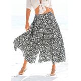 Lascana Broekrok met all-over print, culotte stijl, extra wijde pijpen