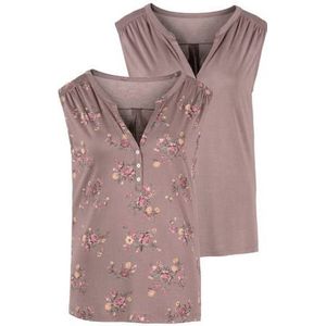 Lascana Shirttop in modieuze blouse-look (2-delig, Set van 2)