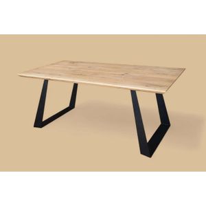 Eetkamerstoel - Lichtbruin - 180x90x73 cm - Hout