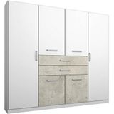 RAUCH Garderobekast met garneringen in beton-look