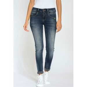 GANG Skinny fit jeans 94MORA met 3-knoopsluiting en pas voor