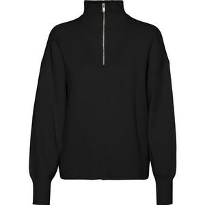 Vero Moda Gebreide trui VMGOLDNEEDLE LS ZIP HIGHNECK PULLOVER